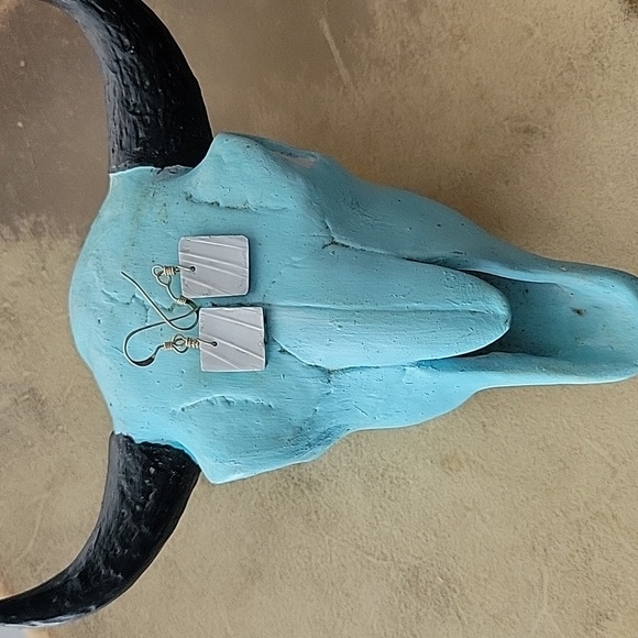 Santo Domingo Pueblo Inlaid Earrings Southwestern Boho Gift Western - Picture 5 of 6